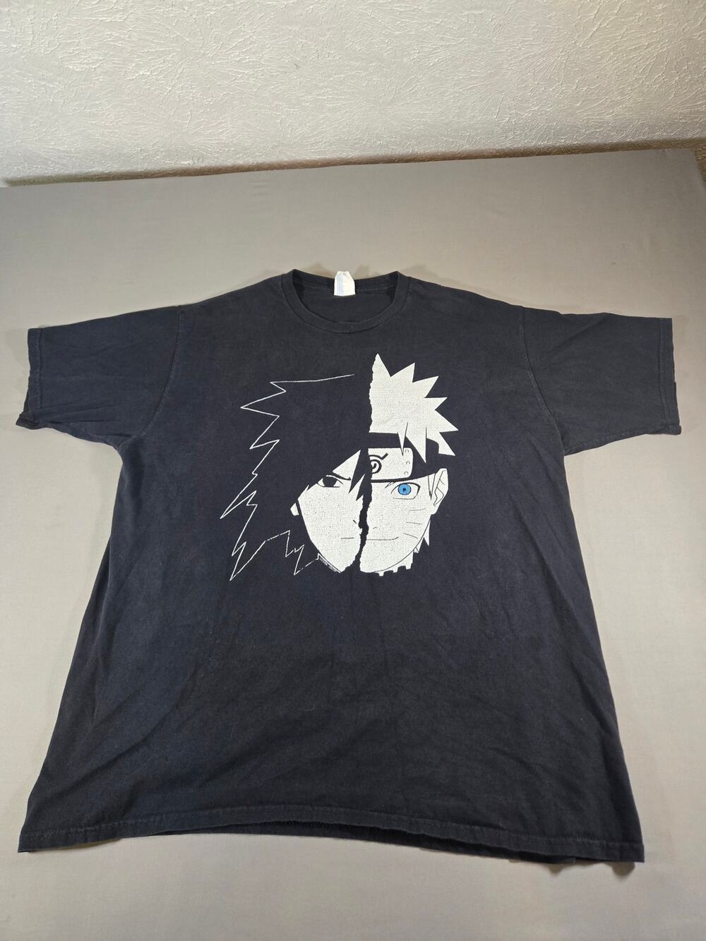 2007 NARUTO SHIPPUDEN ANIME SHIRT XLARGE BLACK PORT & COMPANY vintage